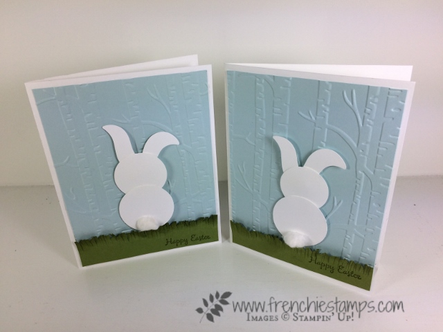Easter Bunny, Punch Art, Circle punch and Fox Builder Punch, Stampin'Up!, Frenchiestamps,