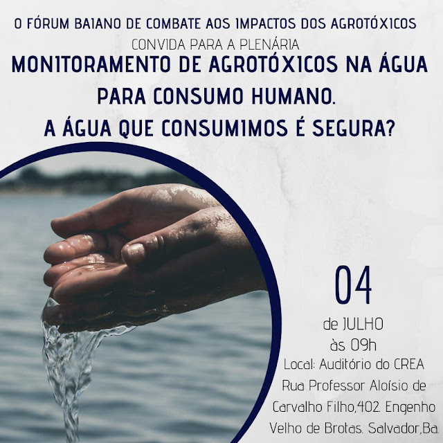 Plenária discute segurança da água que população baiana consome