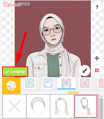 cara menyimpan hasil edit picrew.me