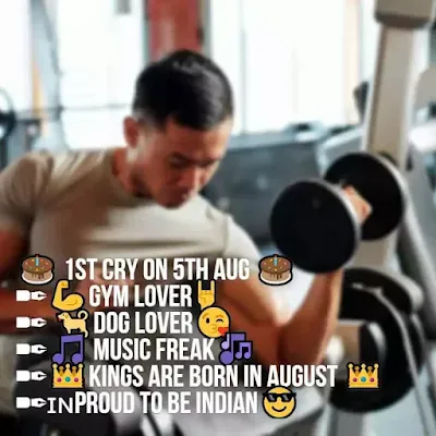 gym lover bio for instagram in english