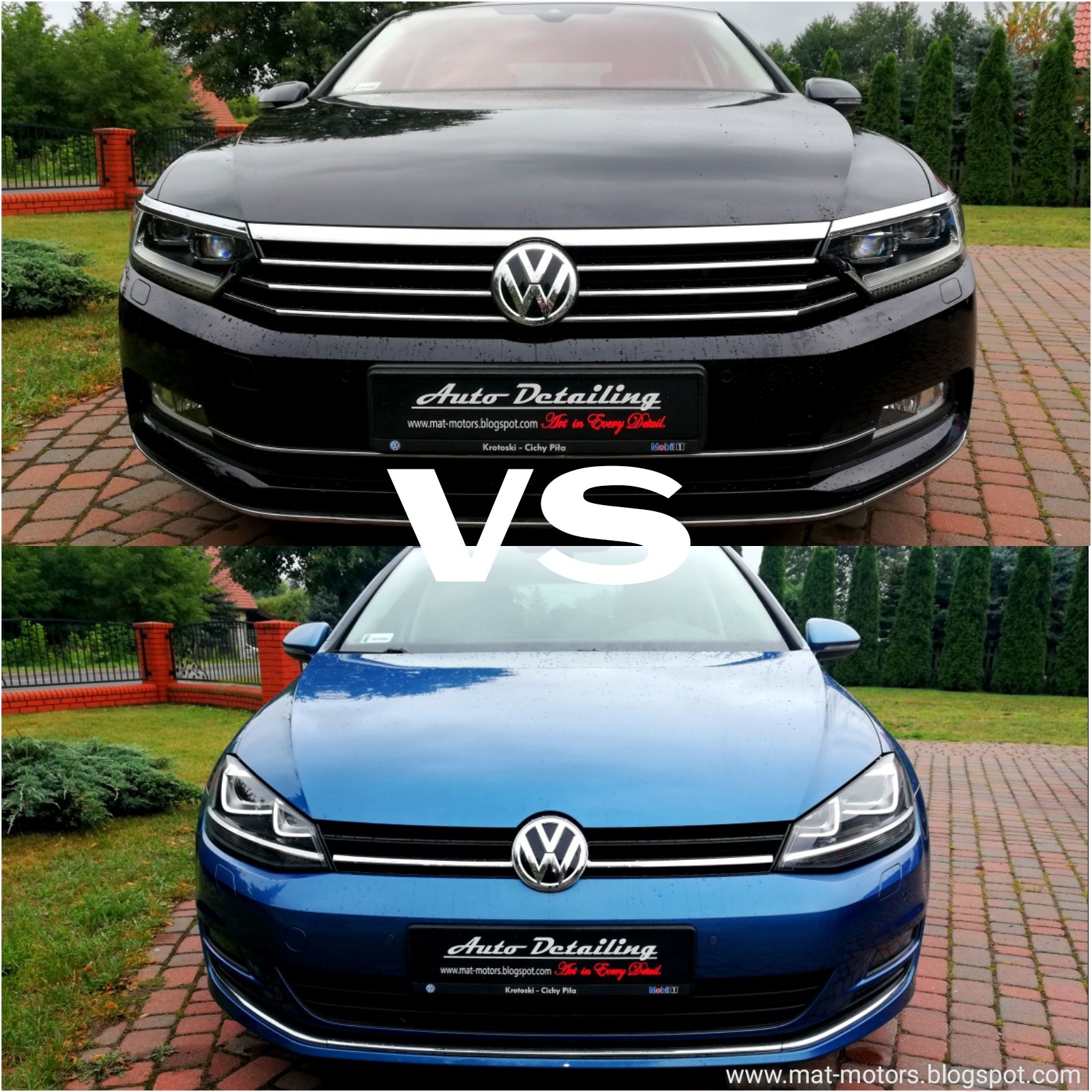 VW Golf 7 vs VW Passat B8 Auto Detailing