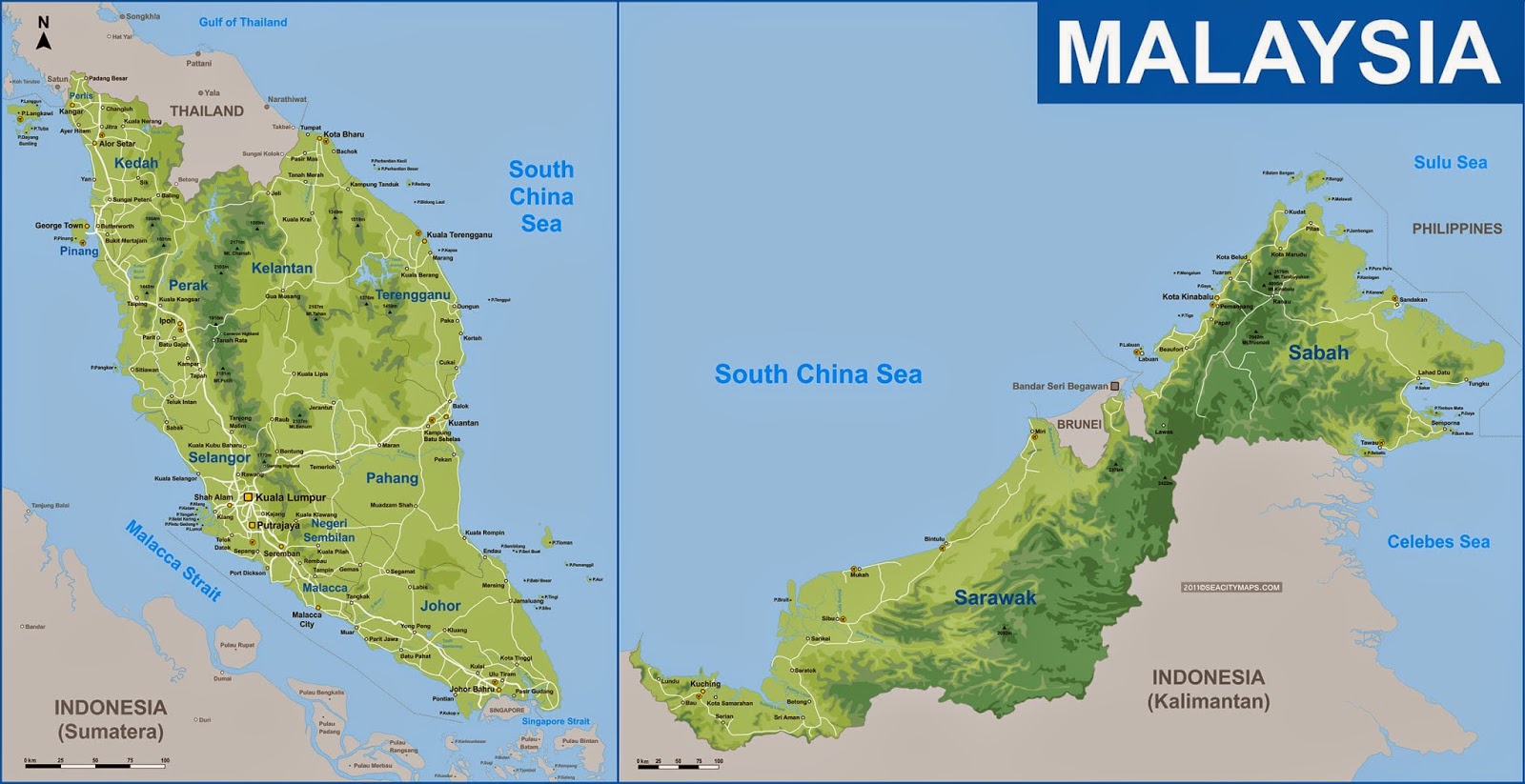 Malaysia in The Map - malaysiatrack