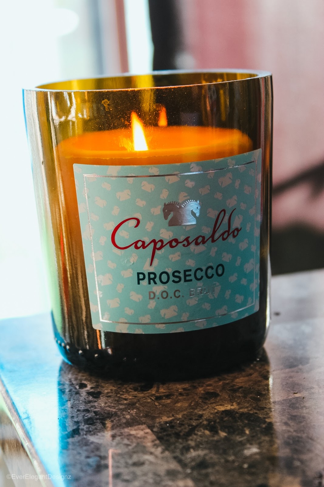 DIY Candle Using Recycled Bottles