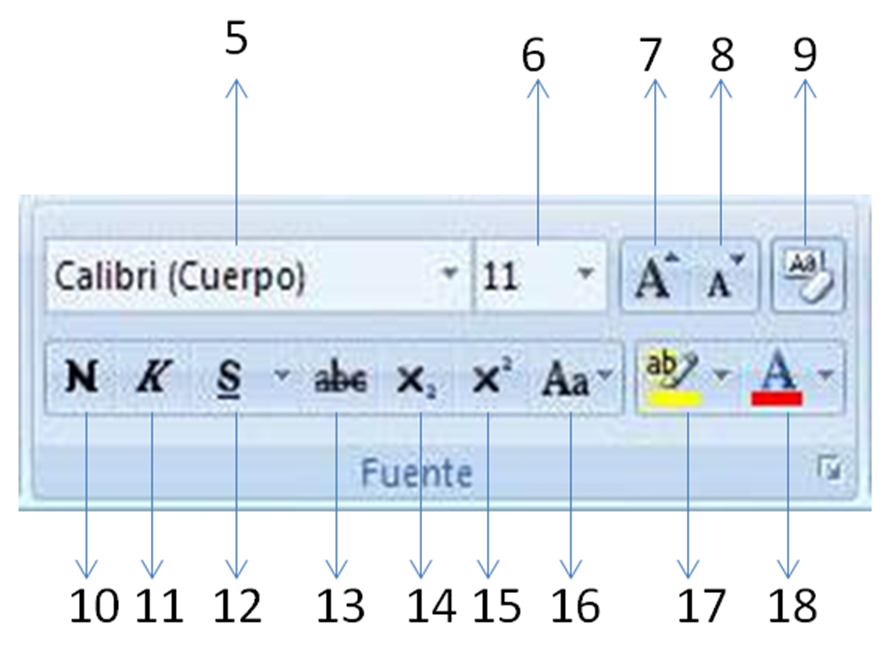 Lupe_JmVillanueva: Iconos de la Cinta de Inicio de Word