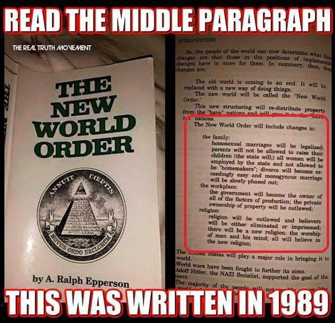 Politically Incorrect Canadian NEW WORLD ORDER............ Huh