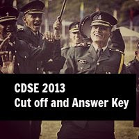 cdse 2013 cut off and answer key solution 