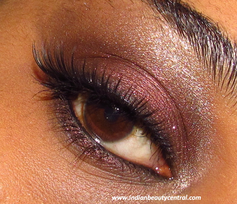 Indian Beauty Central Smokey Chocolate brown eye makeup look