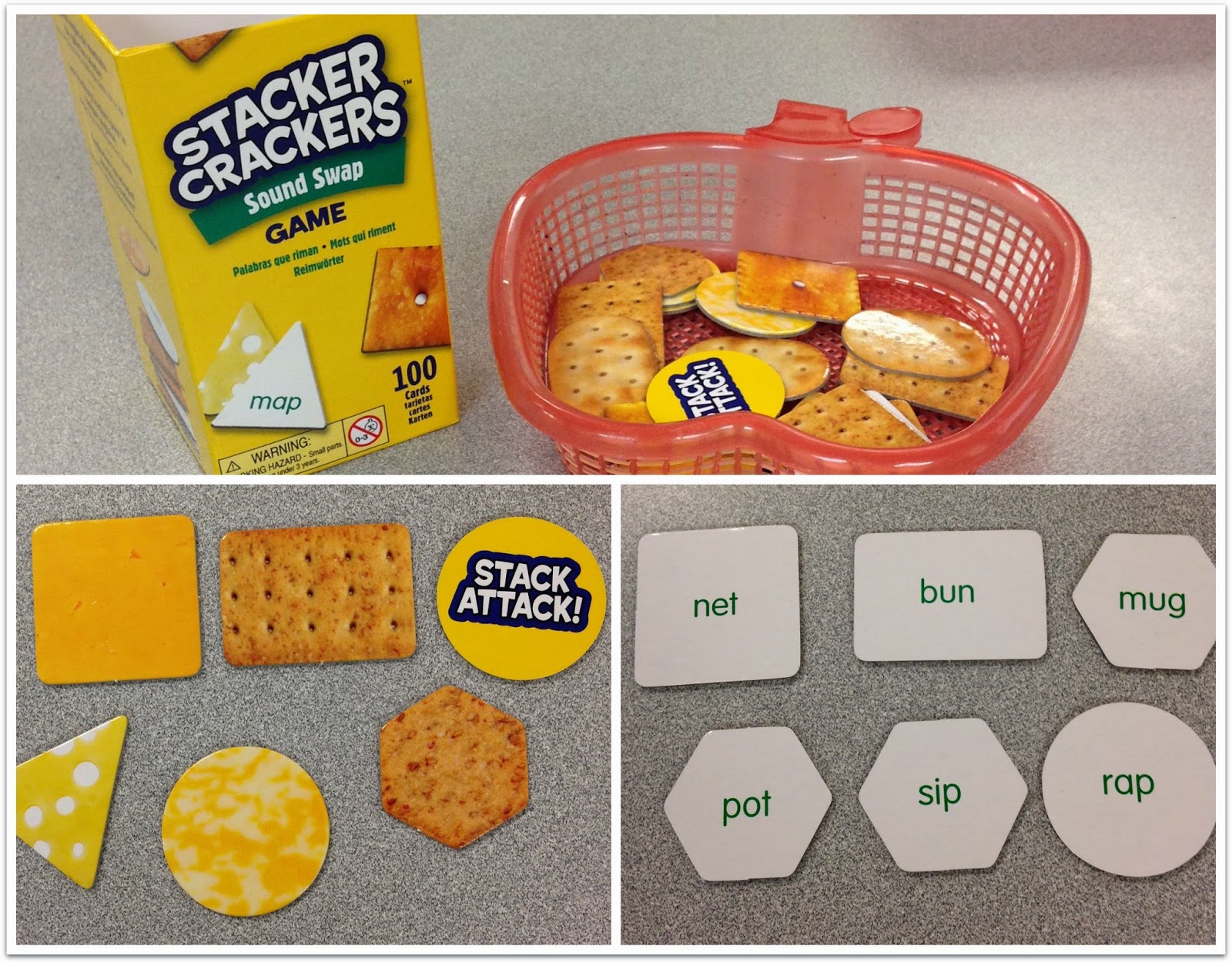 Teaching With Love and Laughter Stacker Crackers Sound Sound Swap Game