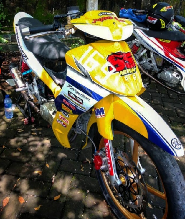 Modifikasi Jupiter Z Warna Kuning Polos, Original, Doff, Metalik, Lemon