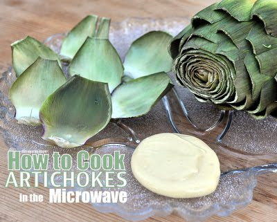 How to Cook Artichokes in the Microwave, it's dead easy, dead delicious.