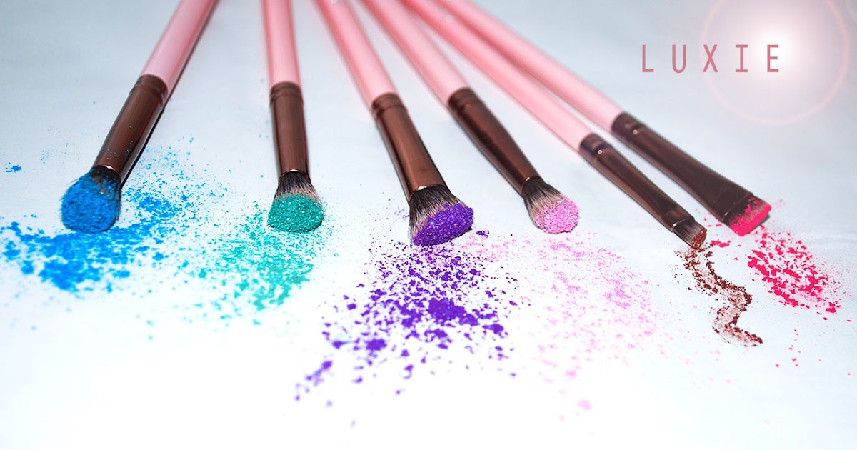 Brush angled luxie beauty makeupalley makeup Luxie Brushes - Review and Product Photography