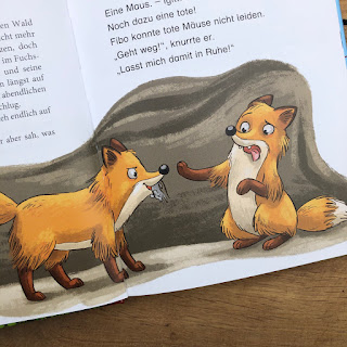 "Fibo - Kleiner Fuchs, großer Geld"  Reihe: Erst ich ein Stück, dann du  Autorin: Patricia Schröder  Illustrationen: Larisa Lauber  Verlag: cbj