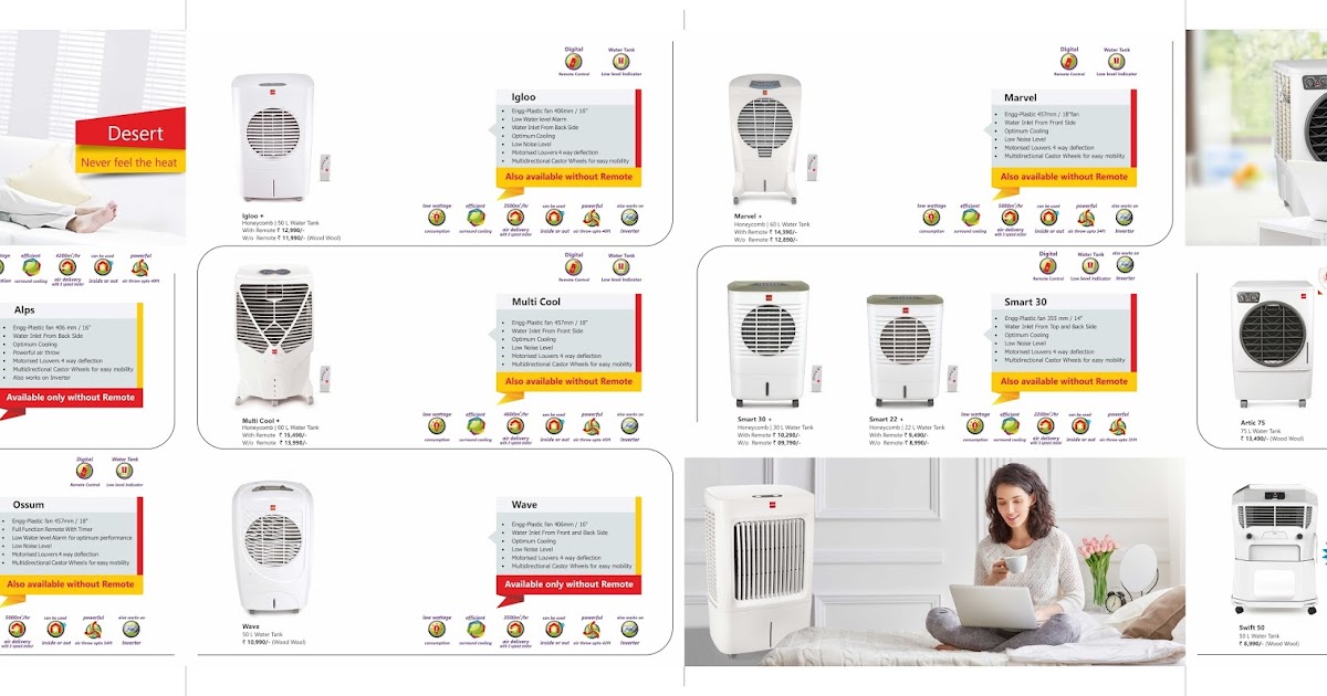 Latest Range of Air Cooler Best Brand.