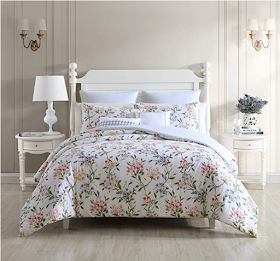 Chic Home Emily 20 Piece Comforter Set Color Block Floral Embroidered ...