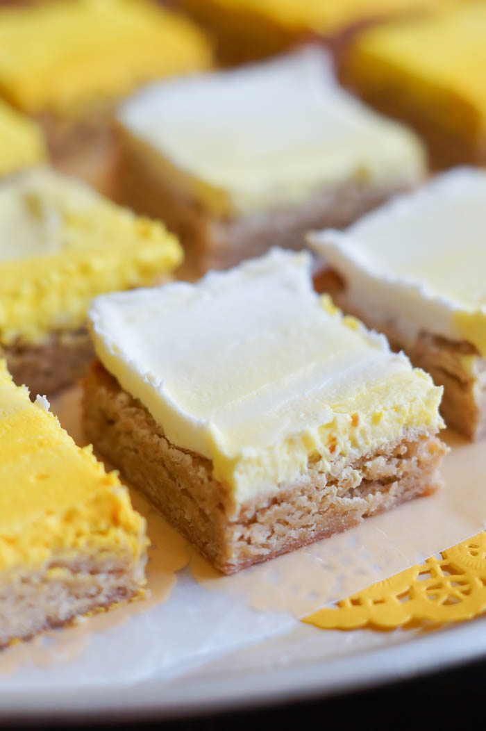 frosted lemon cookie bars