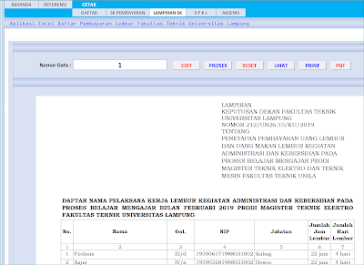 Lampiran SK Aplikasi Excel Form Perhitungan Lembur