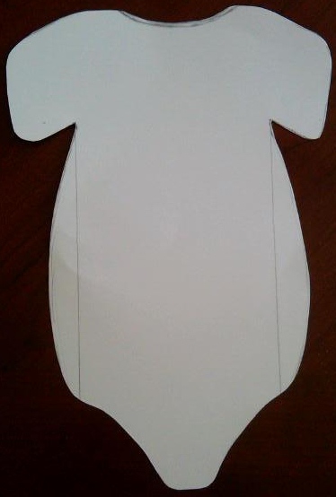 Amanda @ FreshScentsScotland: Baby Girl Card in the shape of a Baby-Grow