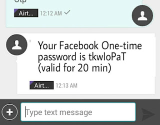 Log-in facebook with temporary password