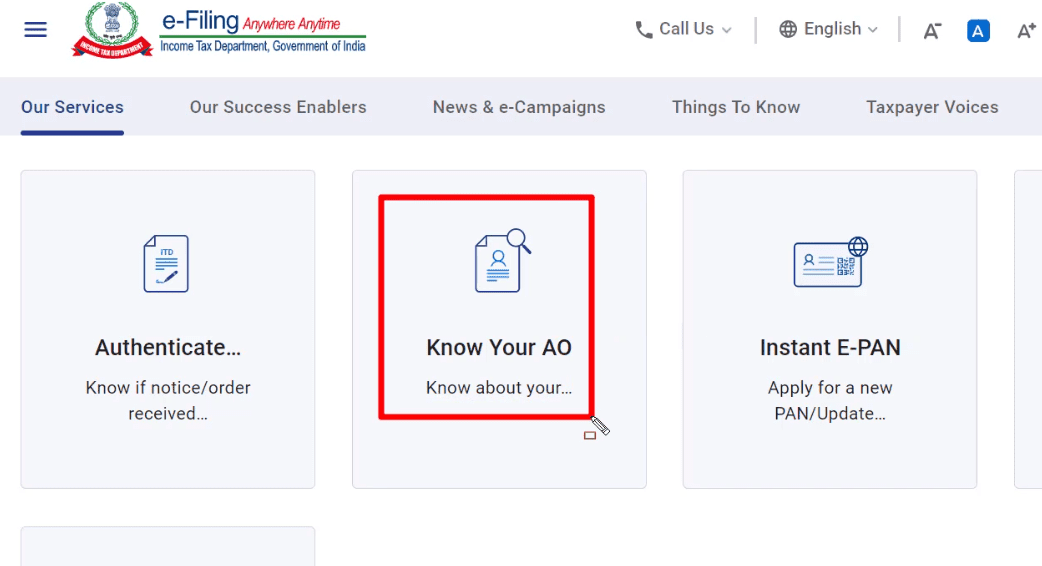 How to know AO code of your PAN number?