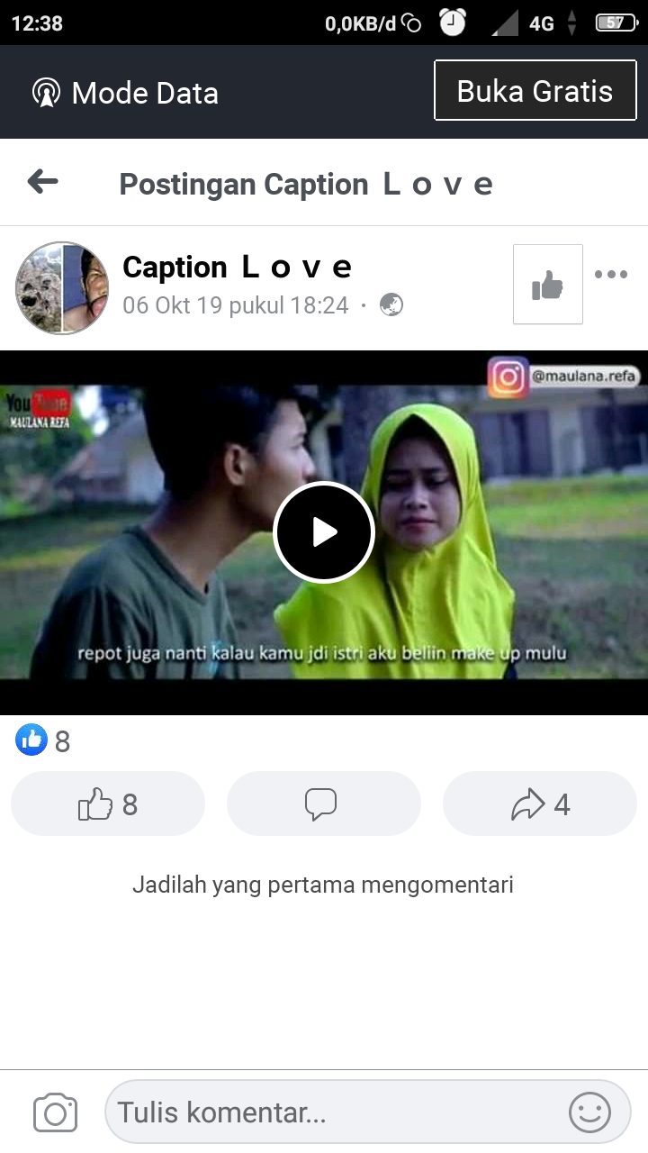 Link video Facebook