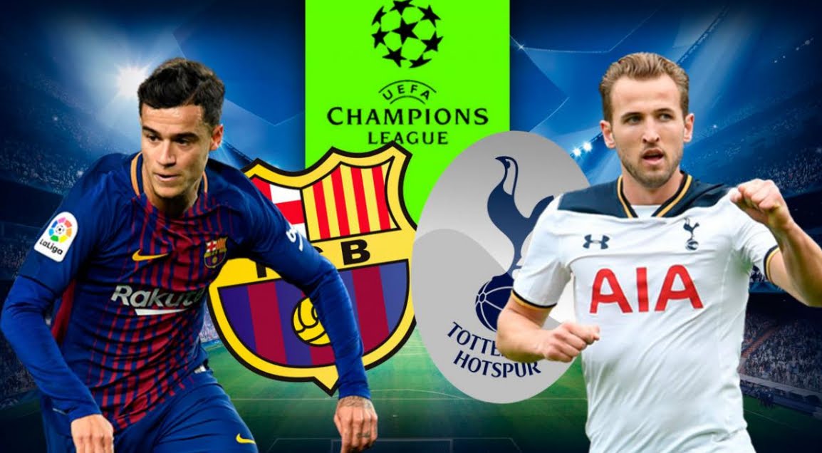 BARCELLONA TOTTENHAM Streaming Rojadirecta Facebook Live YouTube, dove vederla Gratis Online.