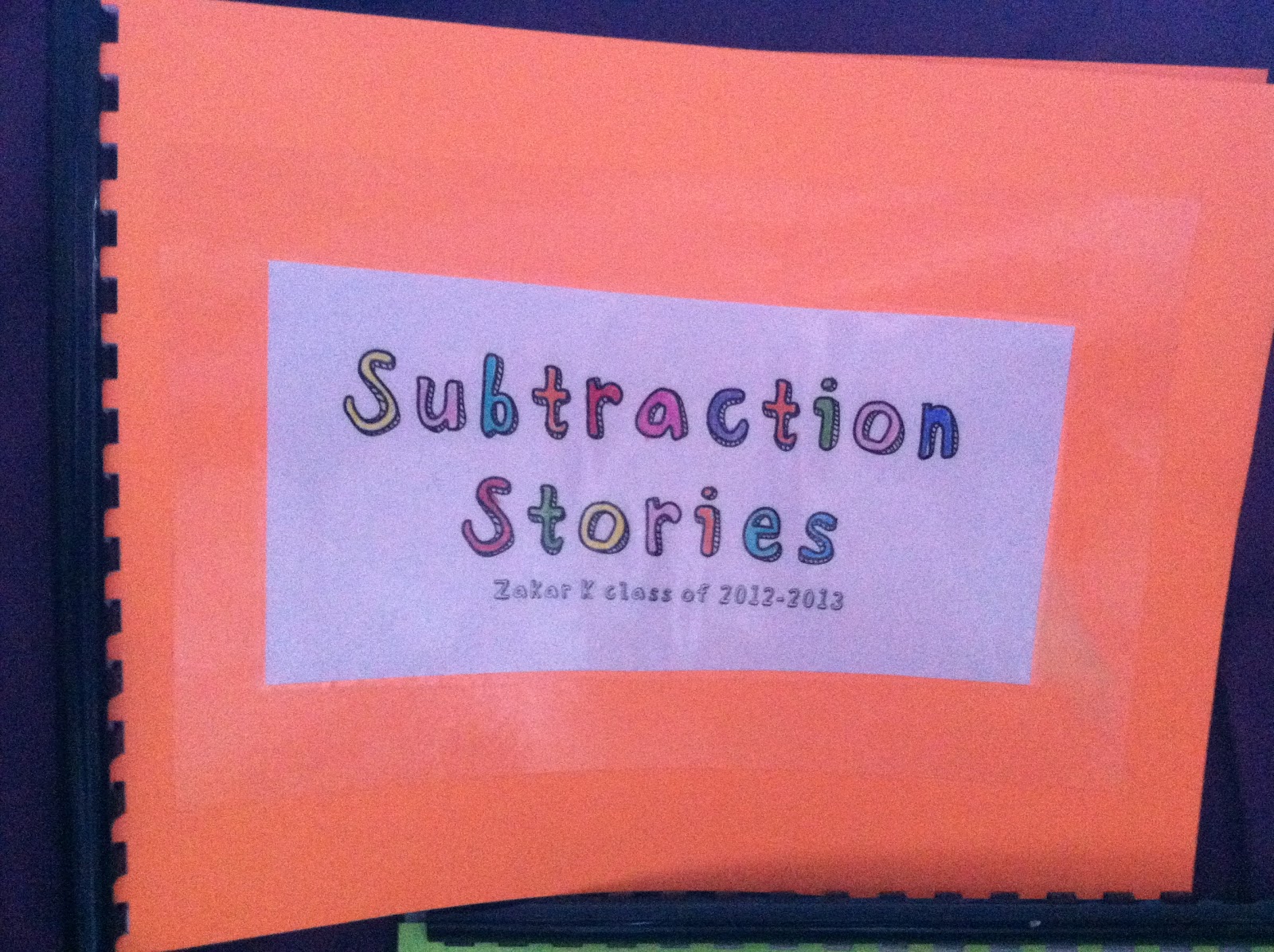 Tales From a K-1 Classroom: Addition and Subtraction Number Stories
