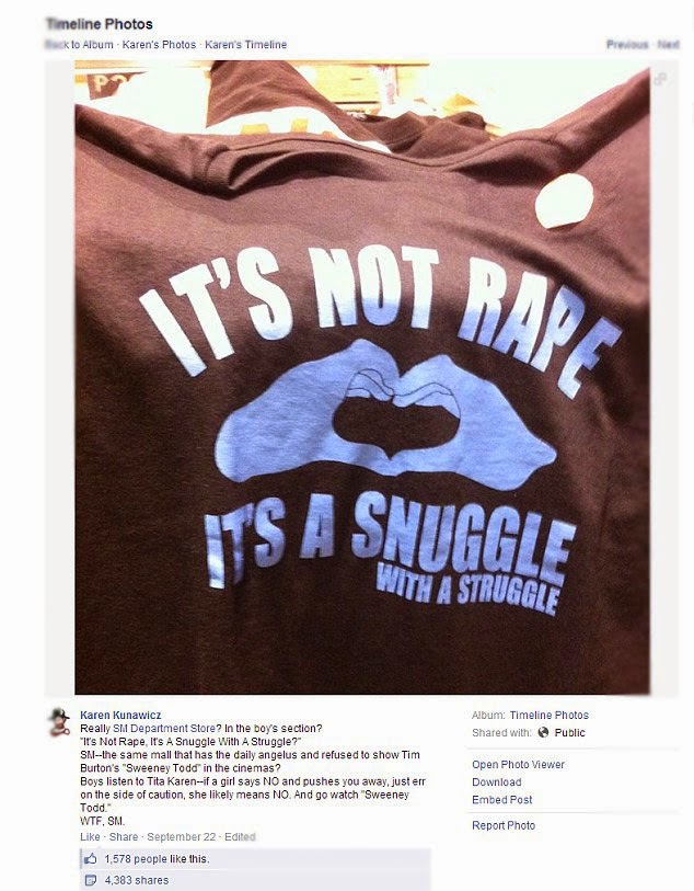 SM Store’s ‘Controversial Rape T-shirt Design’ Draws Attention