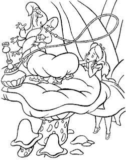 Alice's Adventures in Wonderland coloring page
