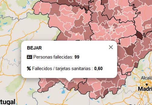 Sábado negro en la zona de salud de Béjar con tres nuevos fallecimientos - 30 de enero de 2021