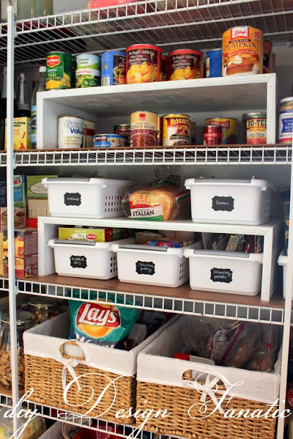 pantry organization, diy Design Fanatic, diy, organized pantry