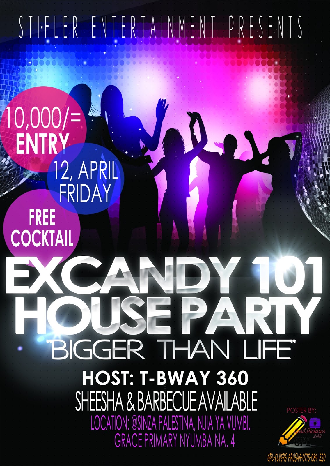 Good Pictures Lab HOUSE PARTY POSTER!! OUR ARTWORK