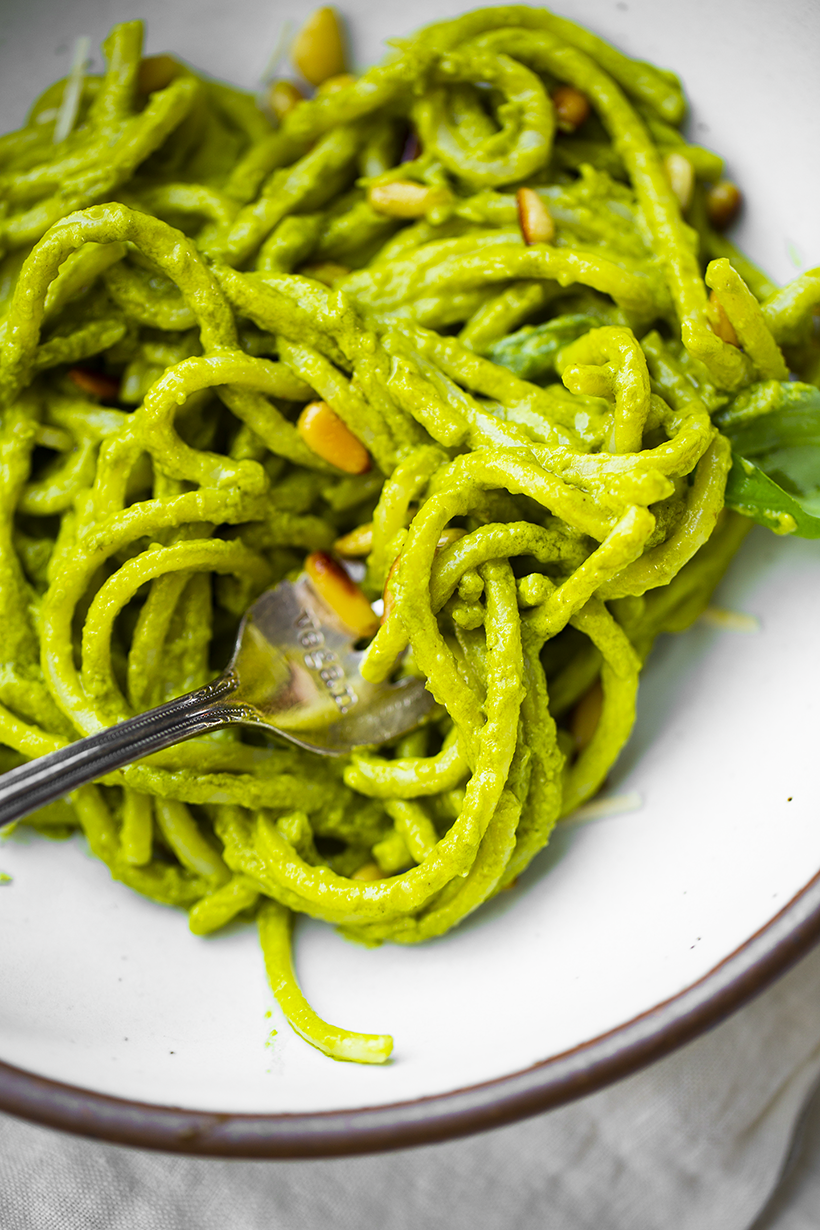 vegan pesto pasta