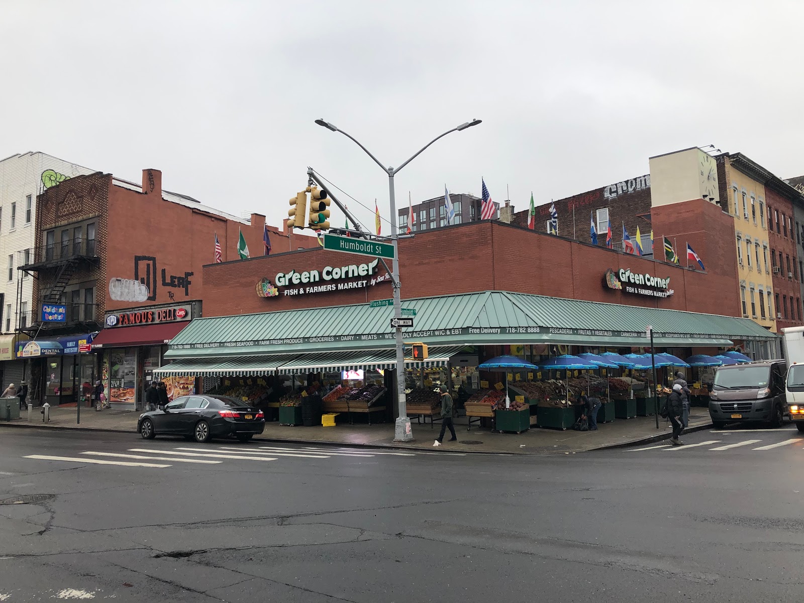 Look Inside Green Corner Fish & Farmers Market Brooklyn, NY