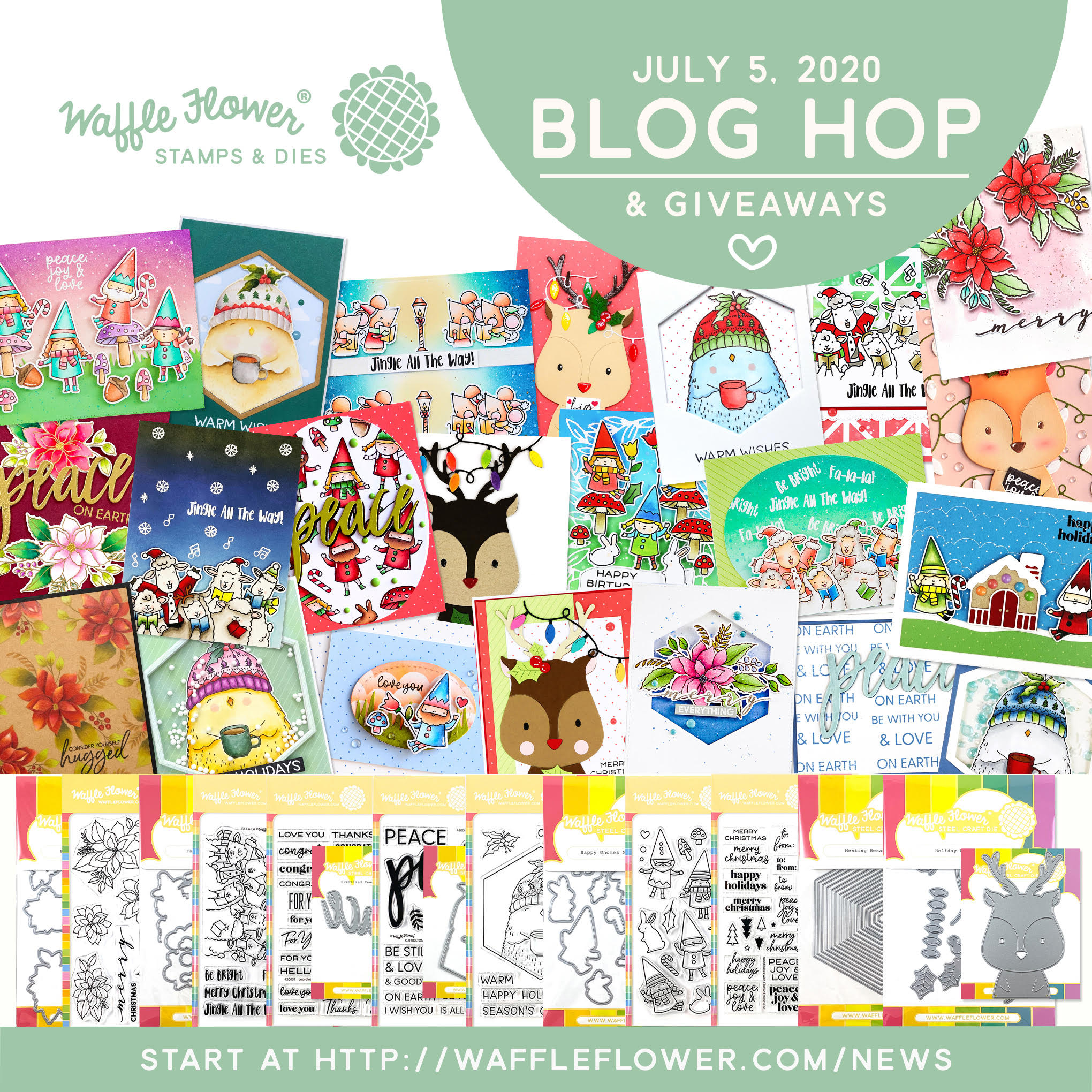 My Cluttered Corner Waffle Flower July Release + a Giveaway!!