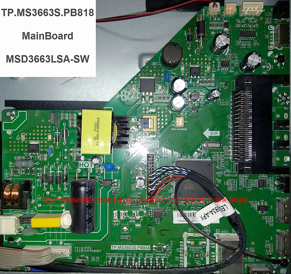 Master Electronics Repair !: REPAIRING / SERVICING TV HYUNDAI H-LED32ET1001