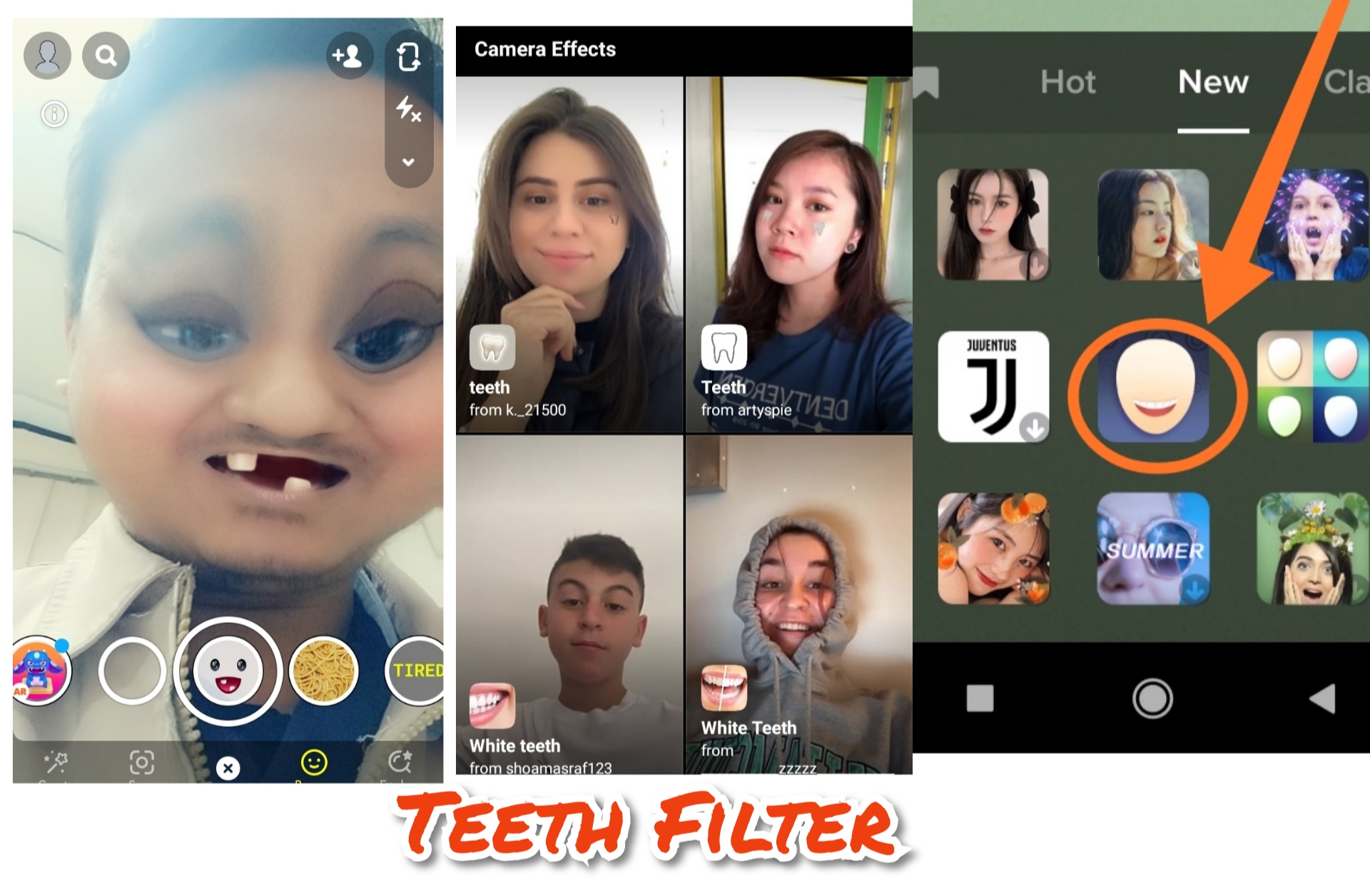 Teeth filter How to get Teeth Filter snapchat, Instagram and Tiktok
