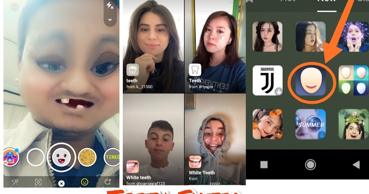 Teeth filter How to get Teeth Filter snapchat, Instagram and Tiktok