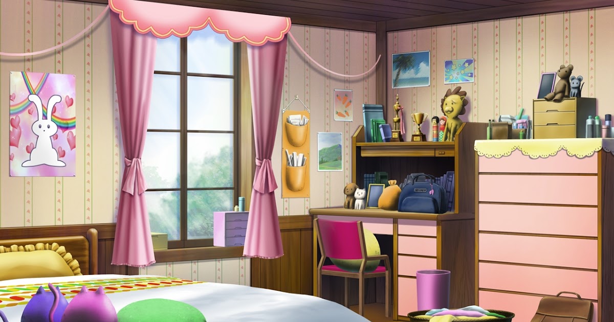 Anime Landscape: Anime Girl Bedroom Background