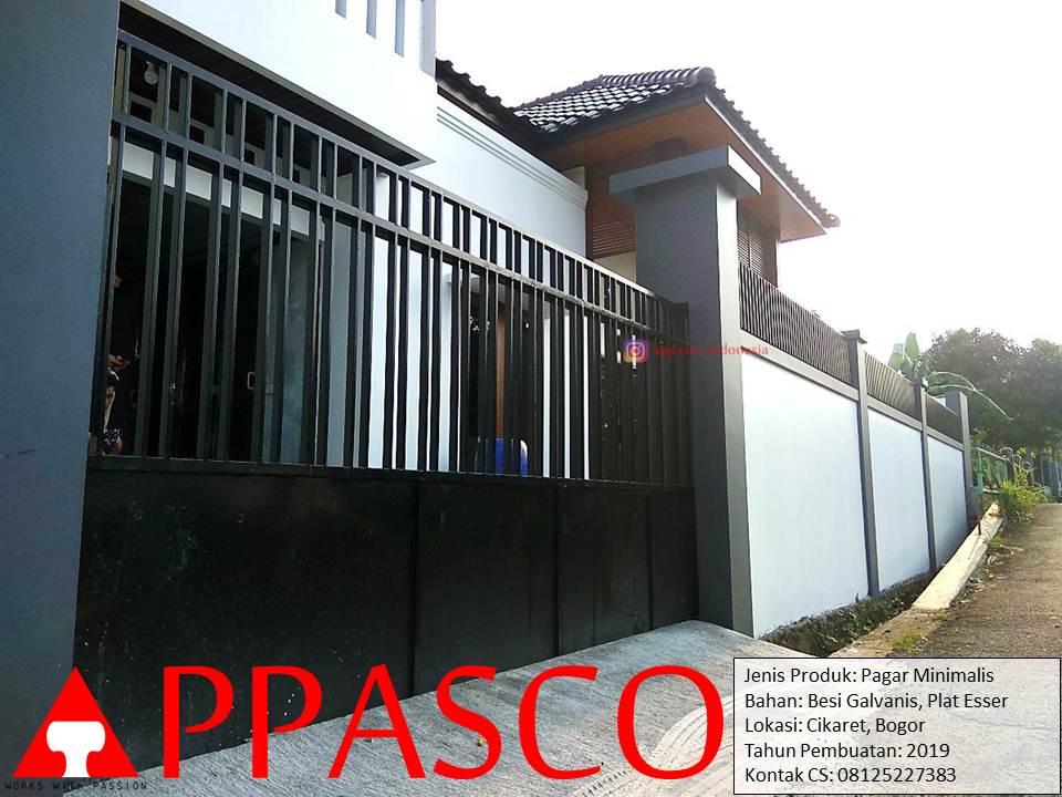 Pagar Minimalis Plat Esser di Cikaret Pagar Minimalis Plat Esser di Cikaret