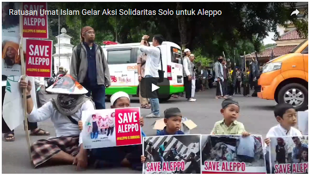 Ratusan Umat Muslim di Solo Gelar Aksi Solidaritas Untuk Muslim Aleppo Ratusan Umat Muslim di Solo Gelar Aksi Solidaritas Untuk Muslim Aleppo