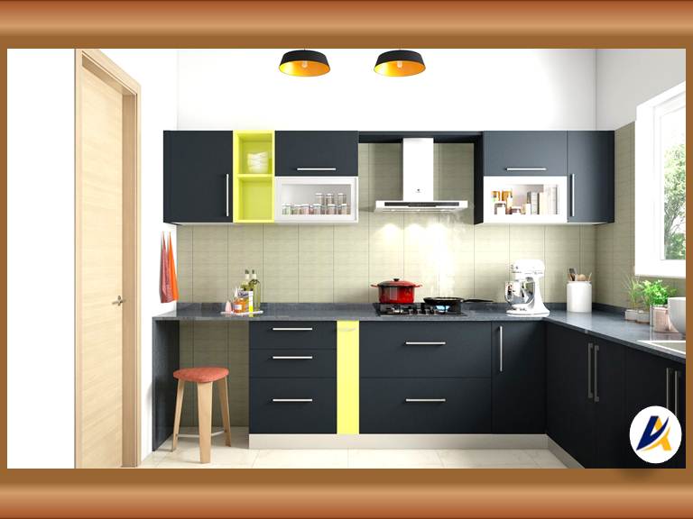 Latest L Shaped Modular Kitchen Designs Images With Cabinets