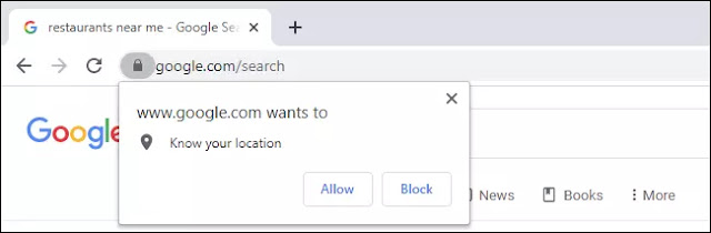 Google pregunta por su ubicación en Chrome en Windows 10