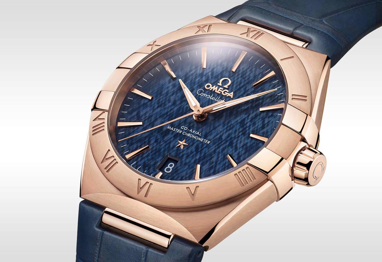 omega blue dial watches