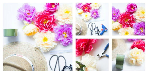 Sombrero flores diy