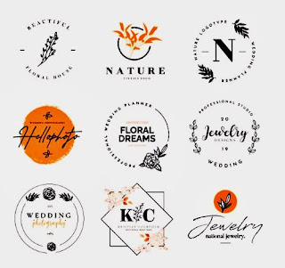 Desain Logo Olshop Floral