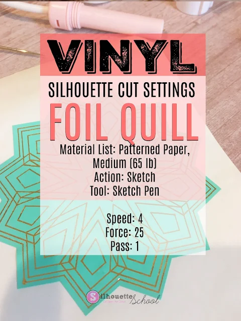 foil quil, foil quill silhouette, foil quill designs, foil quill tutorials, vinyl decals