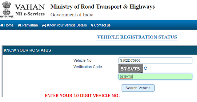 How To Check Vehicle Owner Name by Registration Number - Sarathi Parivahan