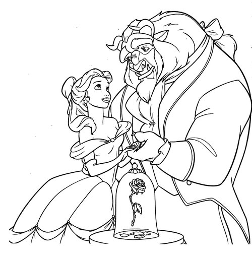 Disney Princesses Belle Coloring Pages >> Disney Coloring Pages