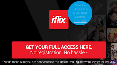 Digi Prepaid Free iflix Promo