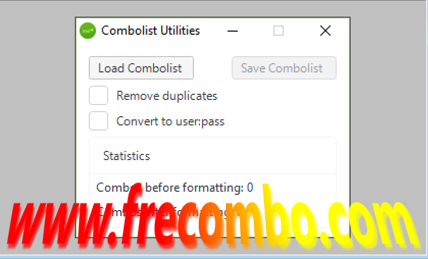Combolist Utilities Converter & Dups Remove ) Combo List